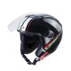 Мотоциклетний шолом W-TEC YM-617 на скутер - розмір M(57-58) / corsa black