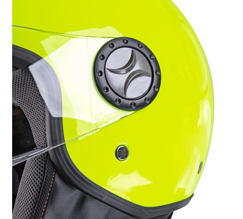 Шолом для скутера W-TEC FS-701FY Fluo Yellow - жовтий / М (57-58)