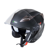  Мотоциклетний шолом з козирком W-TEC YM-627 - розмір L(59-60) / матовий коричнево-чорний