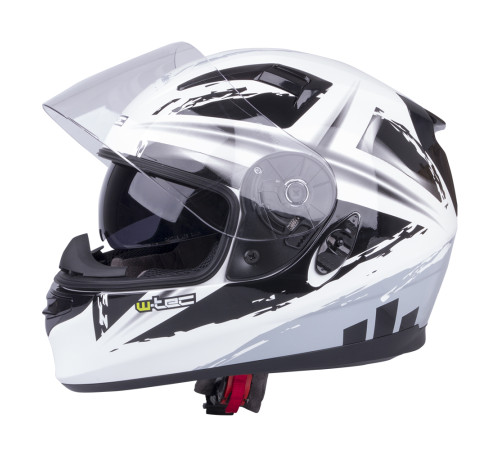 Mотоциклетний шолом W-TEC V122 - чорно-білий / L (59-60) Mотоциклетний шолом W-TEC V122 - чорно-білий / L (59-60)