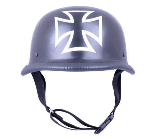 Retro Open Face Motorcycle Helmet Sodager Iron Cross Retro Open Face Motorcycle Helmet Sodager Iron Cross