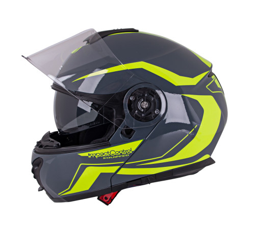 Перекидний мотоциклетний шолом W-TEC FS-907 P/J - Сіро-флуо-жовтий/XXL (63-64) Перекидний мотоциклетний шолом W-TEC FS-907 P/J - Сіро-флуо-жовтий/XXL (63-64)