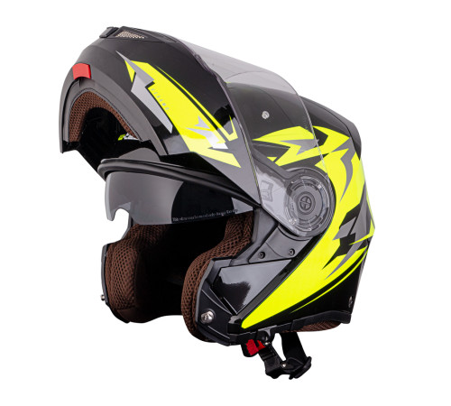 Перекидний мотоциклетний шолом W-TEC Vexamo PR Black Graphic - чорно-жовтий/М (57-58) Перекидний мотоциклетний шолом W-TEC Vexamo PR Black Graphic - чорно-жовтий/М (57-58)