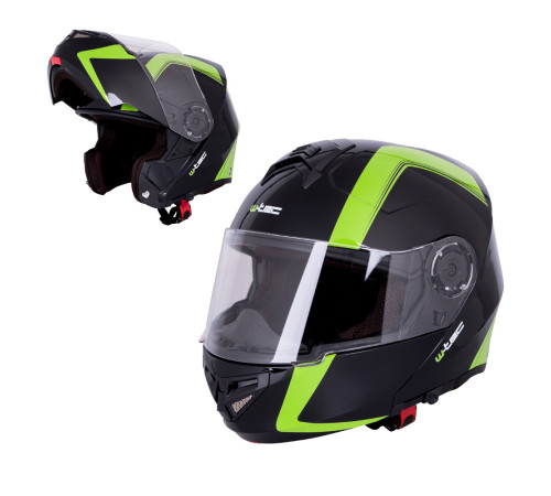 Мотоциклетний шолом W-TEC Vexamo - чорно-зелений / S (55-56) Мотоциклетний шолом W-TEC Vexamo - чорно-зелений / S (55-56)
