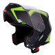 Мотоциклетний шолом W-TEC Vexamo - чорно-зелений / XS (53-54)