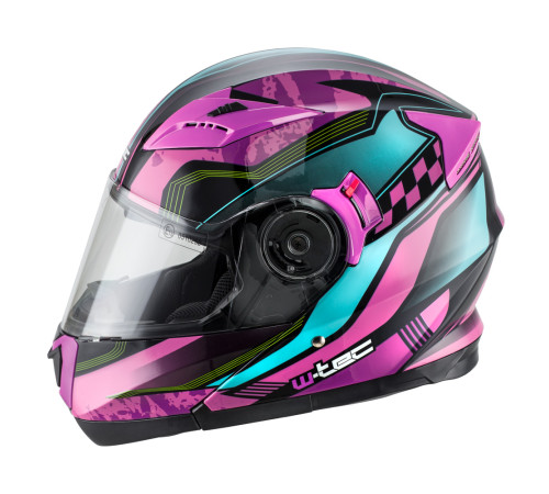 Мотоциклетний шолом W-TEC YM-925 Magenta - рожево-чорний / М (57-58) Мотоциклетний шолом W-TEC YM-925 Magenta - рожево-чорний / М (57-58)