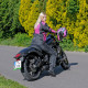 Мотоциклетний шолом W-TEC YM-925 Magenta - рожево-чорний / М (57-58)