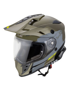 Мотоциклетний шолом W-TEC V331 PR графічний зелений S(55-56)