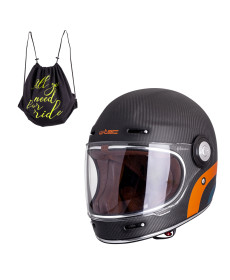 Мотоциклетний шолом W-TEC Matt Carbon - L (59-60)