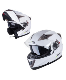 Мотоциклетний шолом W-TEC YM-925 - біло-бронзовий / XS (53-54)