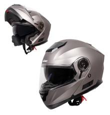 Перекидний мотоциклетний шолом W-TEC Lanxamo - Сірий титан/XXL (63-64)