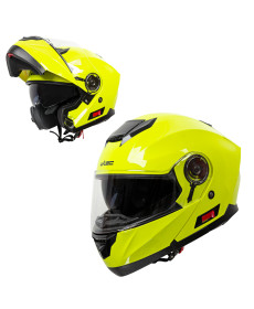 Перекидний мотоциклетний шолом W-TEC Lanxamo - жовтий/XS (53-54)