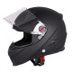 Мотоциклетний шолом W-TEC NK-863 - матовий чорний/М (57-58)