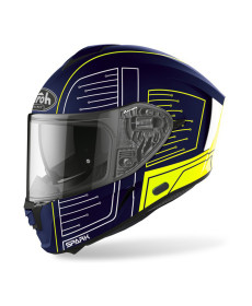 Мотоциклетний шолом Airoh Spark Circuit голубий/Fluo-Matte XL(61-62) 2022