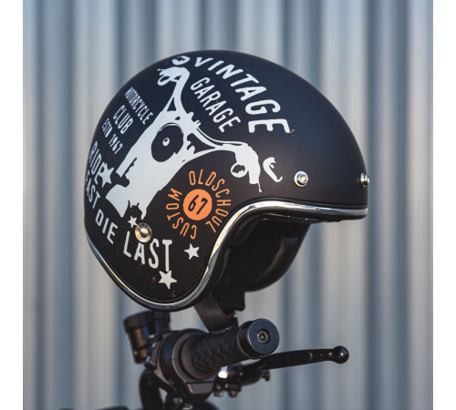 Мотоциклетний шолом W-TEC Café Racer чорний L(59-60) Мотоциклетний шолом W-TEC Café Racer чорний L(59-60)