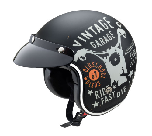 Мотоциклетний шолом W-TEC Café Racer чорний L(59-60) Мотоциклетний шолом W-TEC Café Racer чорний L(59-60)