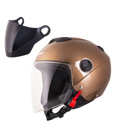Мотоциклетний шолом W-TEC Yucato - коричневий / XS (53-54)