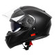 Перекидний мотоциклетний шолом W-TEC Lanxamo - Чорний матовий/XXL