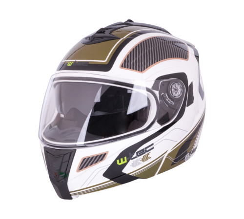 Перекидний мотоциклетний шолом W-TEC NK-839 - біло-оливковий/XXL (63-64) Перекидний мотоциклетний шолом W-TEC NK-839 - біло-оливковий/XXL (63-64)