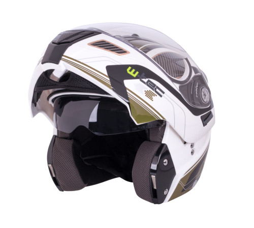 Перекидний мотоциклетний шолом W-TEC NK-839 - біло-оливковий/XXL (63-64) Перекидний мотоциклетний шолом W-TEC NK-839 - біло-оливковий/XXL (63-64)