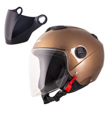 Мотоциклетний шолом W-TEC Yucato - коричневий / XXL (63-64)