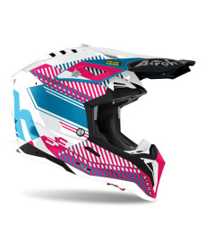 Мотошолом Airoh Aviator 3.0 Wave рожевий/Chrome 2022 L(59-60)
