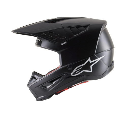 Мотошолом Alpinestars S-M5 Solid Black Matte 2022 S(55-56) Мотошолом Alpinestars S-M5 Solid Black Matte 2022 S(55-56)