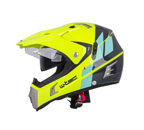 Мотоциклетний шолом W-TEC Dualsport - флуо-жовто-блакитний / L (59-60) Мотоциклетний шолом W-TEC Dualsport - флуо-жовто-блакитний / L (59-60)