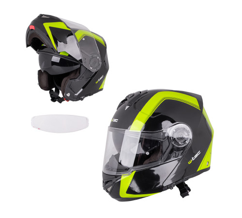 Мотоциклетний шолом W-TEC Vexamo V270 PP - Чорно-зелений / L (59-60) Мотоциклетний шолом W-TEC Vexamo V270 PP - Чорно-зелений / L (59-60)