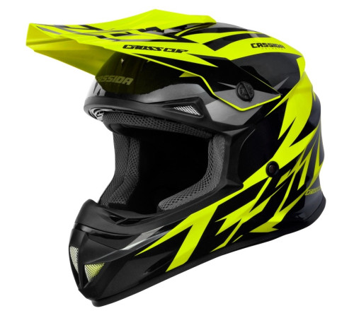 Шолом для мотокросу Cassida Cross Cup Two жовтий XXL (63-64) Шолом для мотокросу Cassida Cross Cup Two жовтий XXL (63-64)
