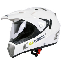  Мотоциклетний шолом W-TEC NK-311 enduro + BLENDA 2019 - розмір XXL(63-64) / білий блиск