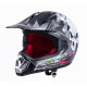 Молодіжний мотоциклетний шолом W-TEC V310 enduro - розмір S (49/50) / чорний череп