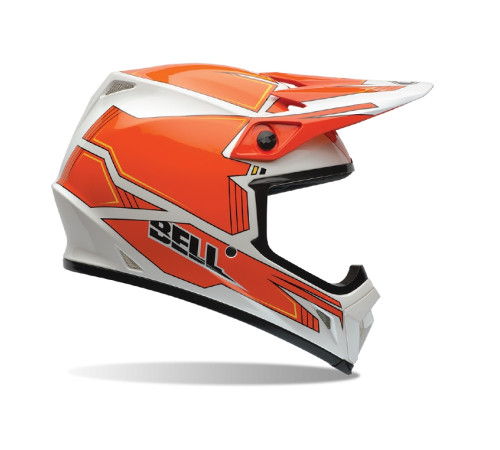 Шолом для мотокросу BELL MX-9 - помаранчево-білий / М (57-58) Шолом для мотокросу BELL MX-9 - помаранчево-білий / М (57-58)