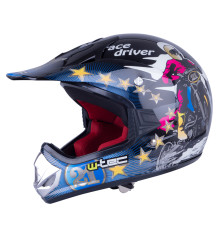  Молодіжний мотоциклетний шолом W-TEC V310 enduro - розмір S (49/50) / чорний LRB
