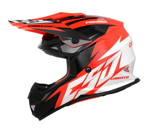 Шолом для мотокросу Cassida Cross Cup Two - оранжевий / XXL (63-64) Шолом для мотокросу Cassida Cross Cup Two - оранжевий / XXL (63-64)
