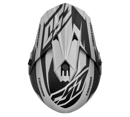 Шолом для мотокросу Cassida Cross Cup Two - сіро-чорний / XXL (63-64) Шолом для мотокросу Cassida Cross Cup Two - сіро-чорний / XXL (63-64)