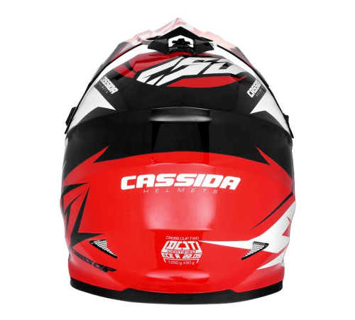 Шолом для мотокросу Cassida Cross Cup Two - червоно-чорний/ S (55-56) Шолом для мотокросу Cassida Cross Cup Two - червоно-чорний/ S (55-56)