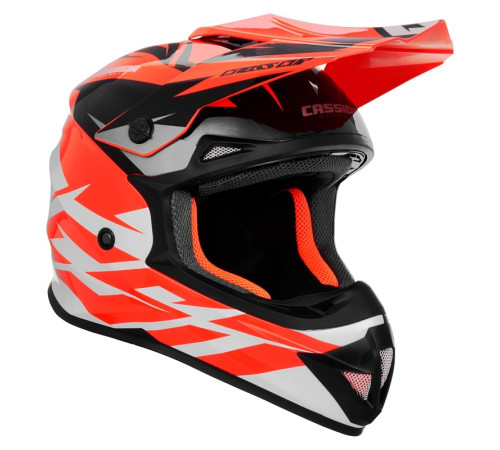 Шолом для мотокросу Cassida Cross Cup Two - оранжевий / XL (61-62) Шолом для мотокросу Cassida Cross Cup Two - оранжевий / XL (61-62)