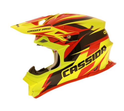 Шолом для мотокросу Cassida Cross Pro - червоно-жовтий / 2XL (63-64) Шолом для мотокросу Cassida Cross Pro - червоно-жовтий / 2XL (63-64)