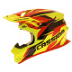 Шолом для мотокросу Cassida Cross Pro - червоно-жовтий / 2XL (63-64)