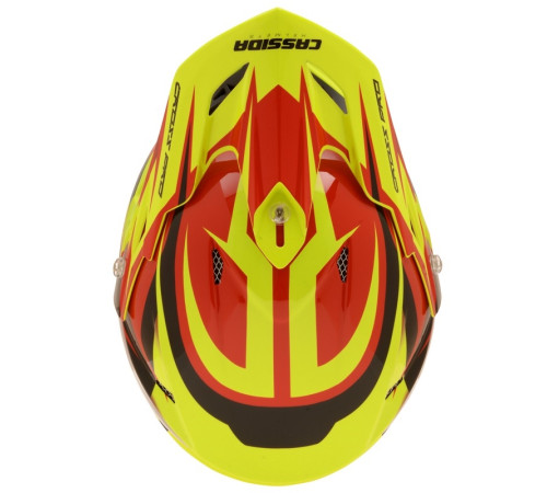 Шолом для мотокросу Cassida Cross Pro - червоно-жовтий / 2XL (63-64) Шолом для мотокросу Cassida Cross Pro - червоно-жовтий / 2XL (63-64)