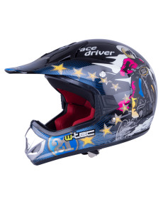  Молодіжний мотоциклетний шолом W-TEC V310 enduro - розмір XL (55-56) / чорний LRB