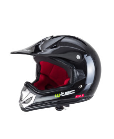  Молодіжний мотоциклетний шолом W-TEC V310 enduro - розмір M (51-52) / чорний