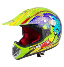  Молодіжний мотоциклетний шолом W-TEC V310 enduro - розмір XL (55-56) / жовтий