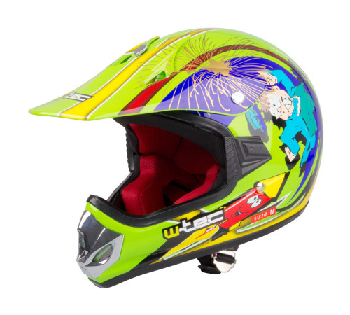 Молодіжний мотоциклетний шолом W-TEC V310 enduro - розмір XL (55-56) / жовтий Молодіжний мотоциклетний шолом W-TEC V310 enduro - розмір XL (55-56) / жовтий