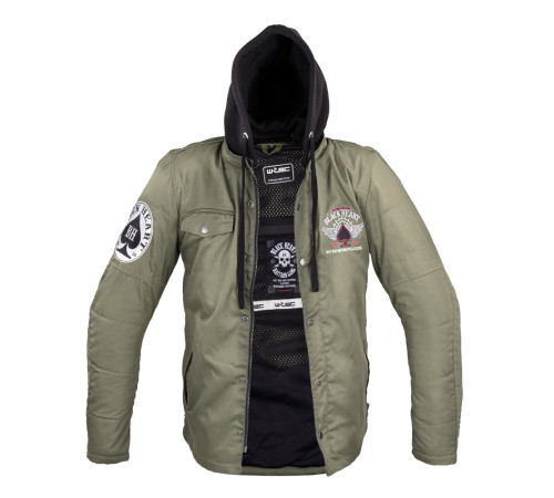 Чоловіча мотокуртка W-TEC Black Heart Hat Skull Jacket - хакі/4XL Чоловіча мотокуртка W-TEC Black Heart Hat Skull Jacket - хакі/4XL