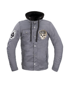 Чоловіча мотокуртка W-TEC Black Heart Garage Built Jacket - сірий/М