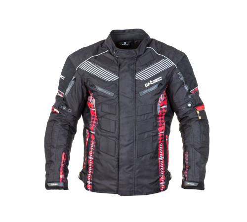 Чоловіча мотокуртка W-TEC Kamicer NF-2100 - чорно-червоний / 3XL Чоловіча мотокуртка W-TEC Kamicer NF-2100 - чорно-червоний / 3XL