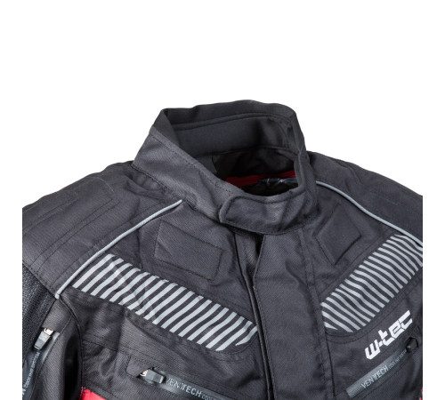 Чоловіча мотокуртка W-TEC Kamicer NF-2100 - чорно-червоний / 3XL Чоловіча мотокуртка W-TEC Kamicer NF-2100 - чорно-червоний / 3XL