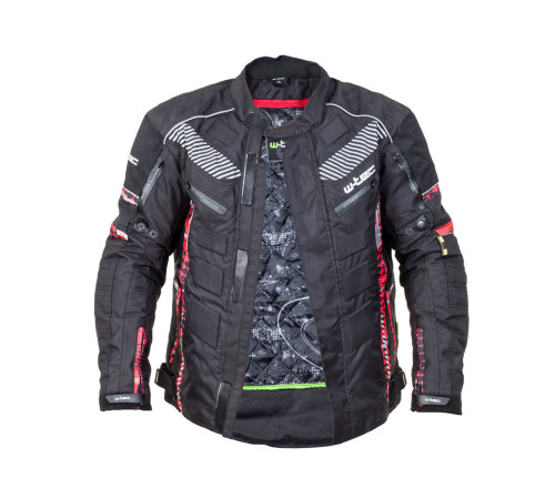 Чоловіча мотокуртка W-TEC Kamicer NF-2100 - чорно-червоний / 6XL Чоловіча мотокуртка W-TEC Kamicer NF-2100 - чорно-червоний / 6XL